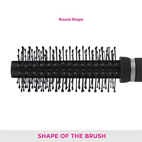 Vega Mini Round Styling Brush - Black & Silver Handle