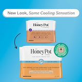 The Honey Pot Company, Herbal-Infused Cotton Pads with Wings, Organic Incontinence Overnight, 16 Count