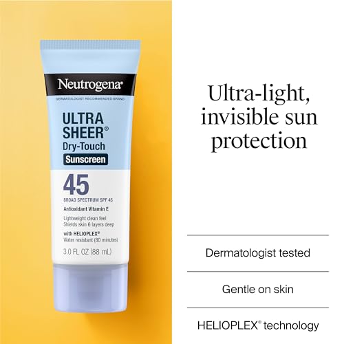 Neutrogena Ultra Sheer Dry-Touch Sunscreen Lotion SPF 45 - 3 fl. oz (Pack of 2)