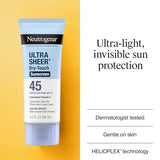 Neutrogena Ultra Sheer Dry-Touch Sunscreen Lotion SPF 45 - 3 fl. oz (Pack of 2)