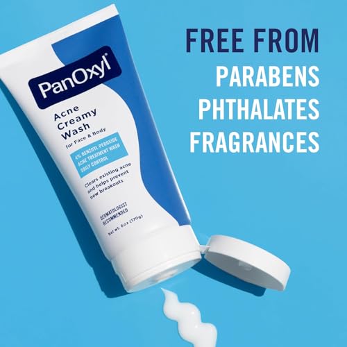 Panoxyl 4% Acne Creamy Wash - 6 oz (Pack of 2) - Benzoyl Peroxide Acne Treatment