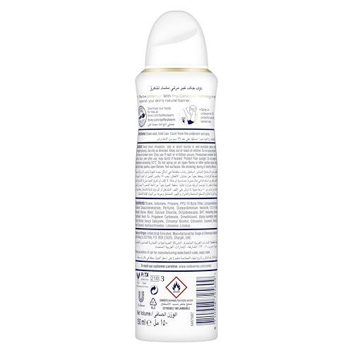 Dove Advanced Care Antiperspirant Deodorant Spray - Invisible, No White Marks, 150ml