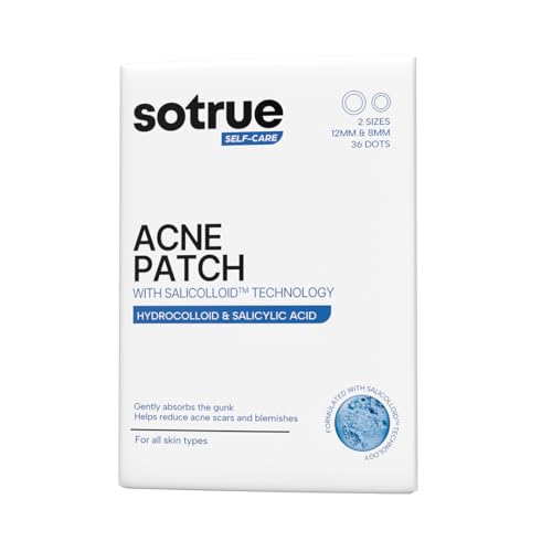 Sotrue Acne Pimple Patches - Hydrocolloid Waterproof Patches for Active Surface Acne, 36 Patches