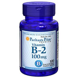 Puritan's Pride Vitamin B-2 (Riboflavin) 100mg - 120 Capsules