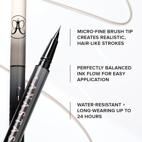 Anastasia Beverly Hills Microstroke Brow Pen - Ebony | Ultra-Precise Eyebrow Styling