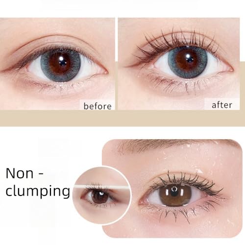 Black Waterproof Volumizing Mascara - Clump-Free & Long Lasting - Sweat Resistant