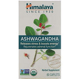 Himalaya Ashwagandha - Releases Stress, Boosts Energy, 60 Caplets Support Vibrant Living