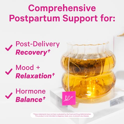 Pink Stork Organic Postpartum Recovery Tea - Passion Fruit (30 Cups)