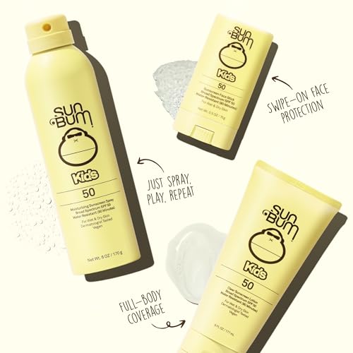 Sun Bum Kids SPF 50 Banana Face Stick, Non-Greasy, Broad Spectrum Sunscreen (Without Octinoxate & Oxybenzone)