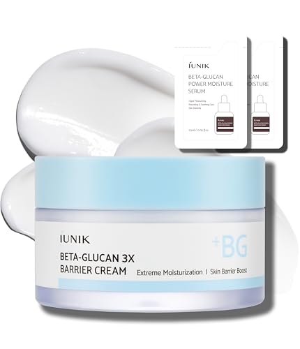 IUNIK BETA-GLUCAN BARRIER MOISTURIZER WITH SHEA BUTTER & PANTHENOL FOR DRY/SOFTENED SKIN