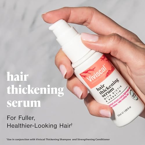 Viviscal Elixir Advanced Hair Thickening Serum - Keratin & Biotin Leave-in Treatment for Frizz Prevention, Strength & Shine 50ml