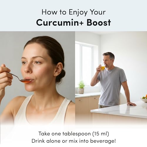 Aurora Nutrascience Mega-Liposomal Curcumin + Vitamin C - Organic Fruit Flavor - 450mg per Serving - 16 fl oz