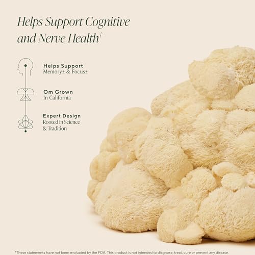 Organic Mushroom Nutrition Lion's Mane - 90 Vegetarian Capsules