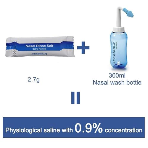 Nasal Wash Salt Refill Mix for Allergy Relief - 60 Packs (2 x 30 Boxes)