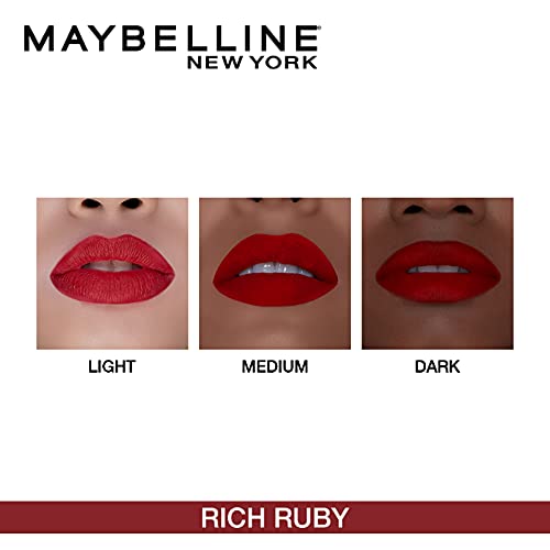 Maybelline New York Matte Lipstick - Pack of 2 - Rich Ruby & Divine Wine - Creamy Matte Finish - 5 g Each
