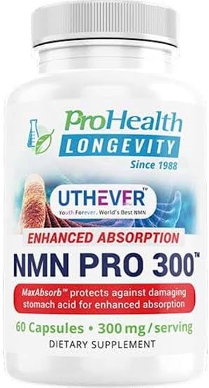 ProHealth NMN Pro 300: Enhanced Absorption for Optimal NAD+ Support