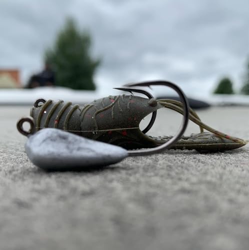 Great Lakes Finesse Juvy Craw Soft Bait - Green Pumpkin - 2.5"