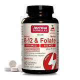 Jarrow Formulas Methyl Folate Lozenges - 800 mcg, Cherry Flavor, 60 Count -  Folate Support