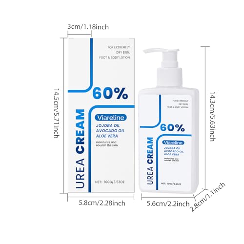 Urea Cream 60% Intensive Repair Treatment for Dry, Cracked Skin