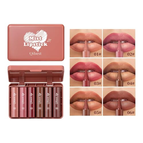 YOOJ® 6 Colors 2-in-1 Gradient Lip Liner & Lipstick Set - Matte Velvet Long-Lasting Lip Makeup