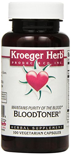 Kroeger Herb Capsules for Blood Toner | Vegetarian Supplement | 100 Count