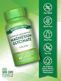 Nature's Truth Magnesium Glycinate 665mg - 60 Capsules - High Absorption Chelated Formula - Non-GMO & Gluten Free