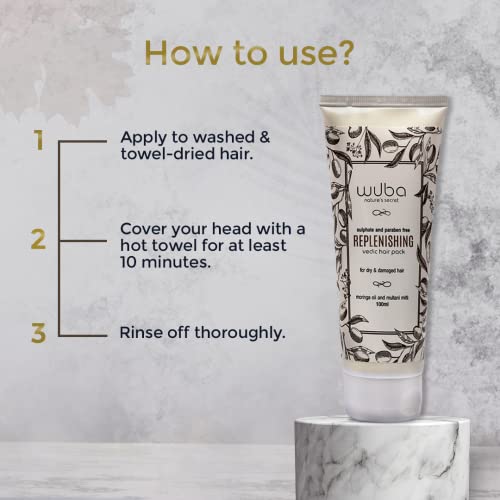 Wuba Nature's Secret Vedic Hair Mask - Hair Fall Control & Anti-Dandruff (100g)