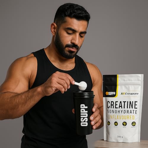 Creapure Creatine Monohydrate - 300g Unflavored Powder for Strength & Performance