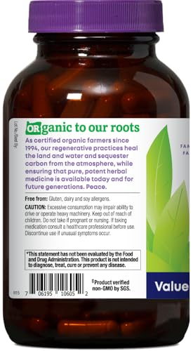 Oregon's Wild Harvest Valerian, Organic & Non-gmo Herbal Supplement, 180Count