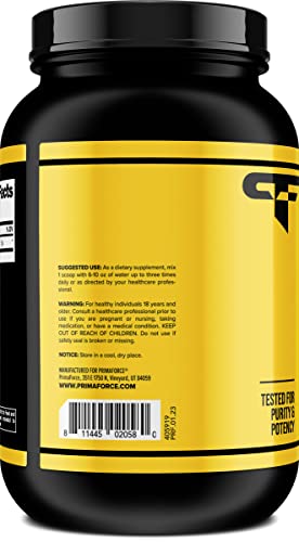Primaforce L-Leucine Pure Powder 1KG - Non-GMO Gluten-Free BCAA Essential Amino Acid 200 Servings