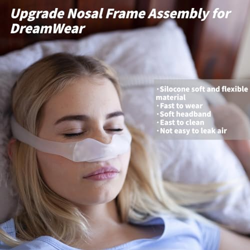 Gbbazu DreamWear Nasal Mask Frame Assembly with Headgear & 3-Size Pillows