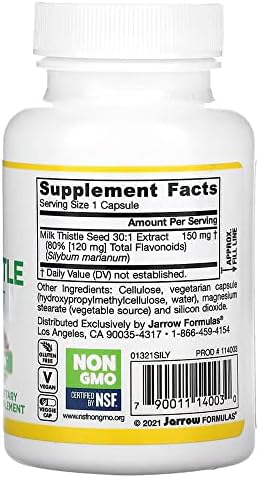 Jarrow Formulas Milk Thistle - Liver Support & Detoxification