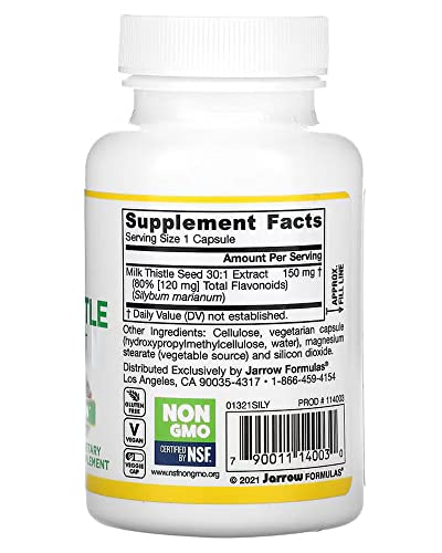 Jarrow Formulas Milk Thistle - Liver Support & Detoxification