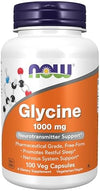 NOW Foods, Glycine, 1,000 mg, 100 Veg Capsule