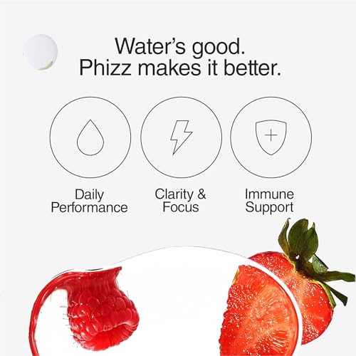 Phizz Electrolytes Hydration Tablets - Mixed Berry - 20 Effervescent Tablets with 18 Vitamins & Minerals