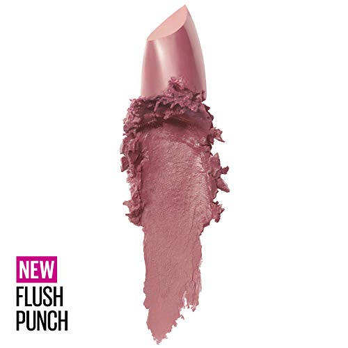 Maybelline Color Sensational Lipstick - Flush Punch, Creamy Nude Pink, Hydrating Formula