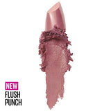 Maybelline Color Sensational Lipstick - Flush Punch, Creamy Nude Pink, Hydrating Formula