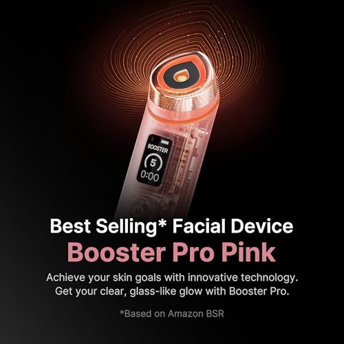 Medicube Age-R Booster Pro Pink LED Dermal Device with Microneedling | Glass Skin Technology | Korean Skin Care