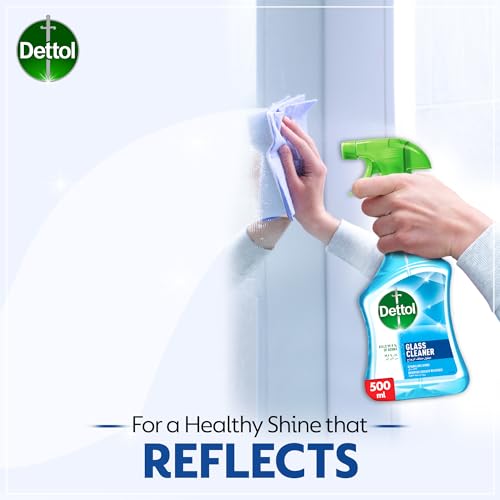 Dettol Sparkling Shine Glass Cleaner (500ml) - Streak-Free Finish