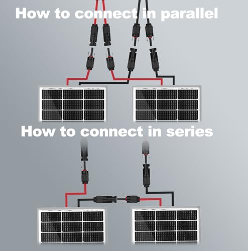 SOLPERK Solar Panel 2PCS 100 Watt 12 Volt, 200W Solar Panel Kit with High Efficiency Monocrystalline PV Module Power Charger Solar Panel for Boat Car RV Motorcycle Marine Automotive