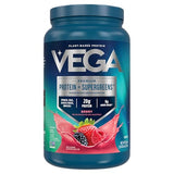 Vega Protein & Greens Berry Vegan Protein Powder - 20g Plant-Based Protein with Veggies, 26 Servings, 1.7lb