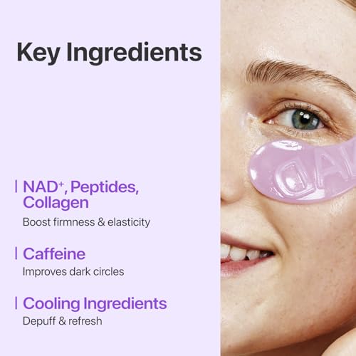 numbuzin No.9 Eye Patches – NAD+ Collagen Under Eye Patches for Dark Circles, Puffy Eyes, Wrinkles with Peptides, Caffeine & Niacinamide | 5 Pairs (10 Patches)