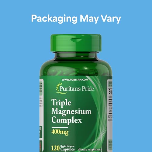 Puritan's Pride Triple Magnesium Complex 400 MG - 120 Capsules