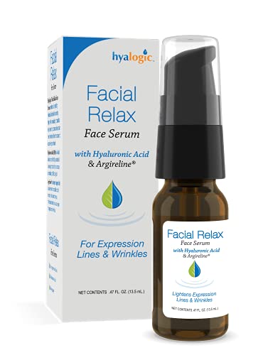 Hyalogic Episilk Facial Relax Anti-Aging Face Serum with Hyaluronic Acid & Argireline - Wrinkle & Fine Line Reduction, 0.47 oz