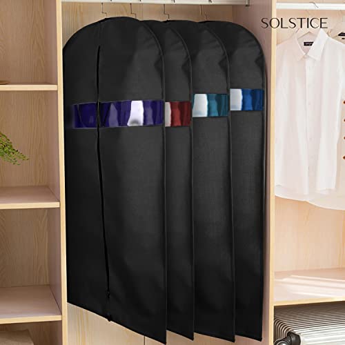 SOLSTICE Black Garment Suit Cover for Travel and Storage Protection