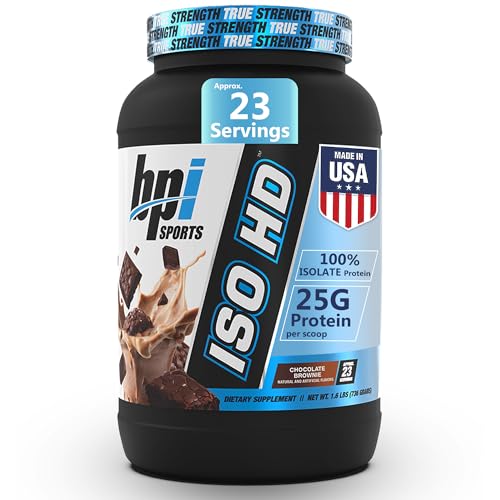 BPI Sports ISO HD Isolate Protein - Chocolate Brownie, 1.6 lbs