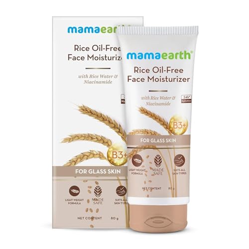 Mamaearth Rice Gel Oil-Free Face Moisturizer with Rice Water, Niacinamide & Aloe Vera - 80g