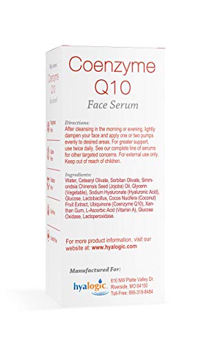 Hyalogic Episilk Coenzyme Q10 Serum with Hyaluronic Acid - Firming & Rejuvenating, 1 fl oz
