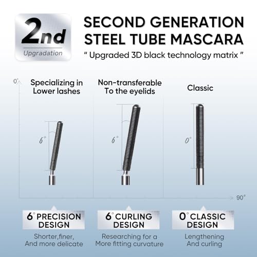 JUDYDOLL 3D Curling Eyelash Iron Mascara - Waterproof Volumizing & Lengthening