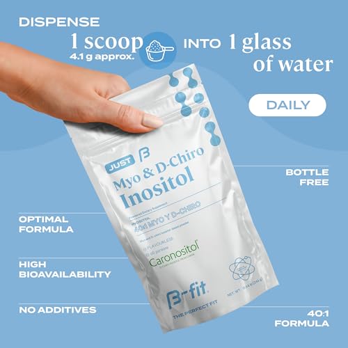 B-FIT B Just Inositol - Myo Inositol and D-Chiro Inositol Formula 40:1 - 30 Servings